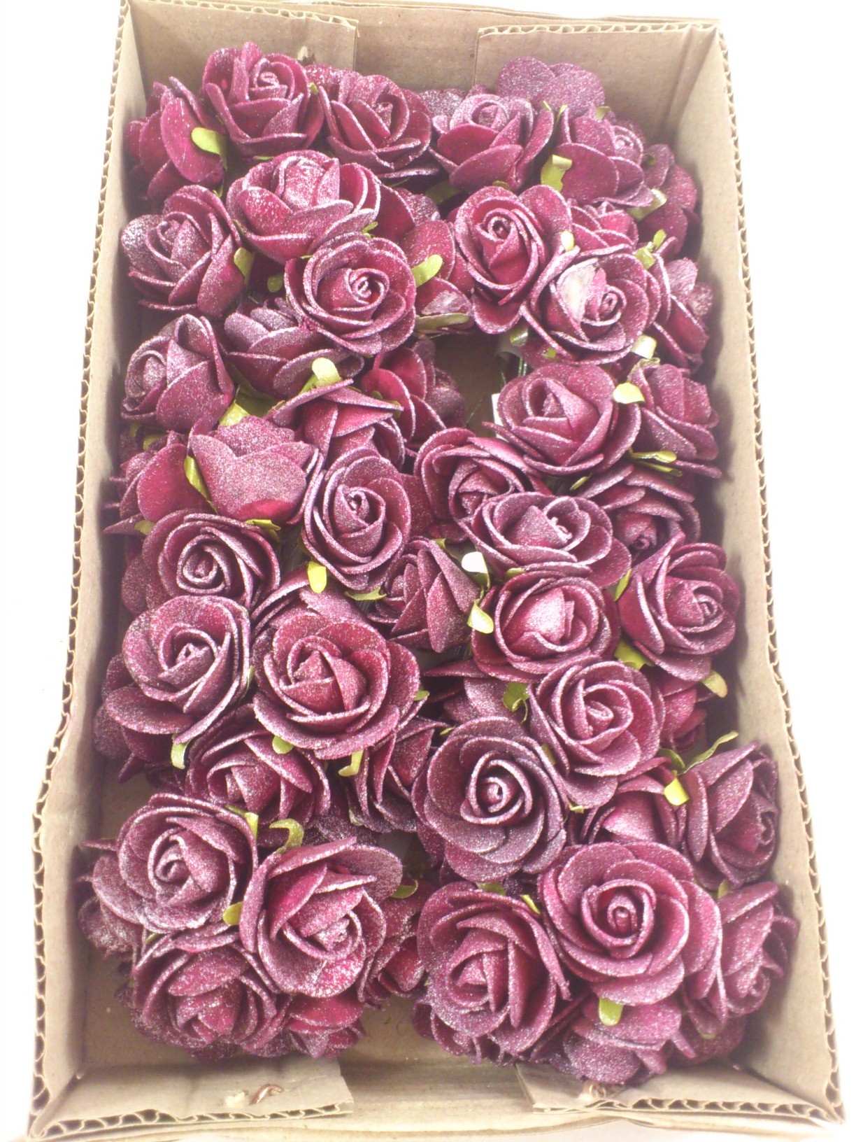 Schaum medi Rose 3 cm Perle Burgundy (12x7 st.)